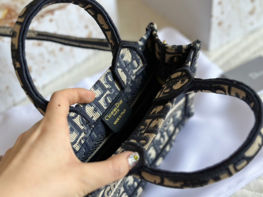 Adore Me Mini Navy Tote Crossbody