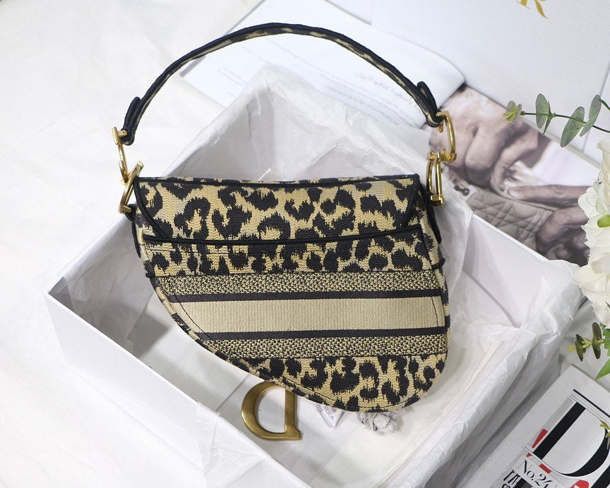 Adore Me Leopard Saddle Bag